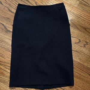 Navy pencil skirt